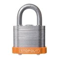 Accuform STOPOUT LAMINATED STEEL PADLOCKS KDL943OR KDL943OR
